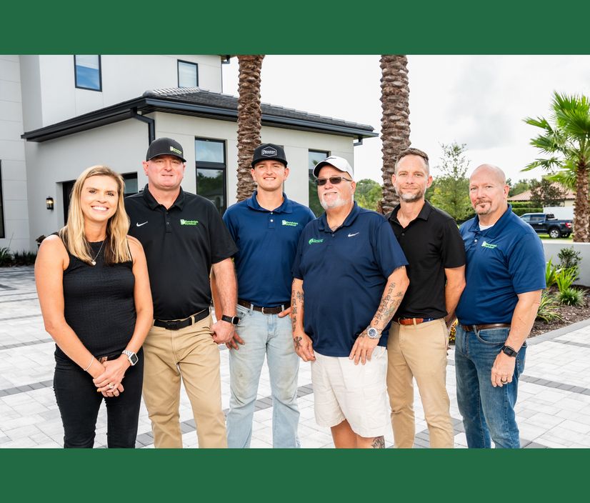 Outdoor landscaping project completion