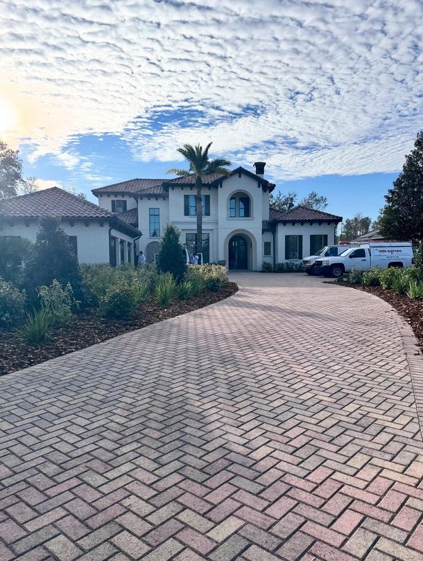 Man on roof conducting repairs